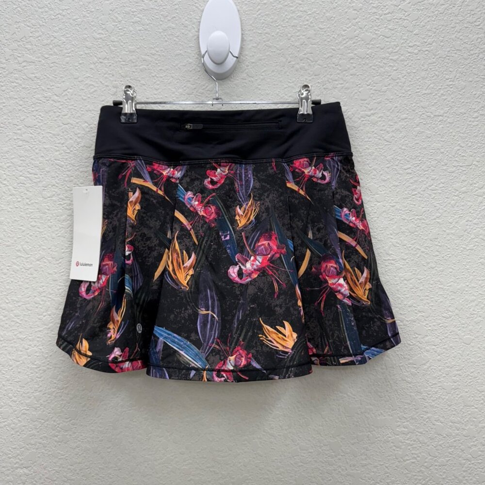 Lululemon Pace Rival MR Floral Skirt Long Athletic Skort W8ACQT Womens sz 4 NEW - Picture 7 of 9
